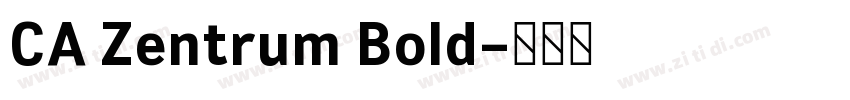 CA Zentrum Bold字体转换